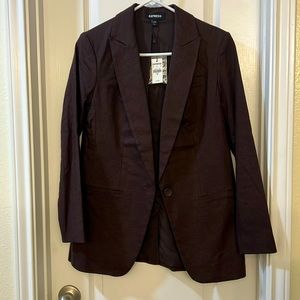 NWT dark Brown Express Blazer